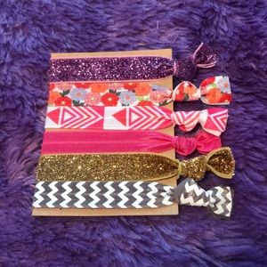 6 cloths hair ties